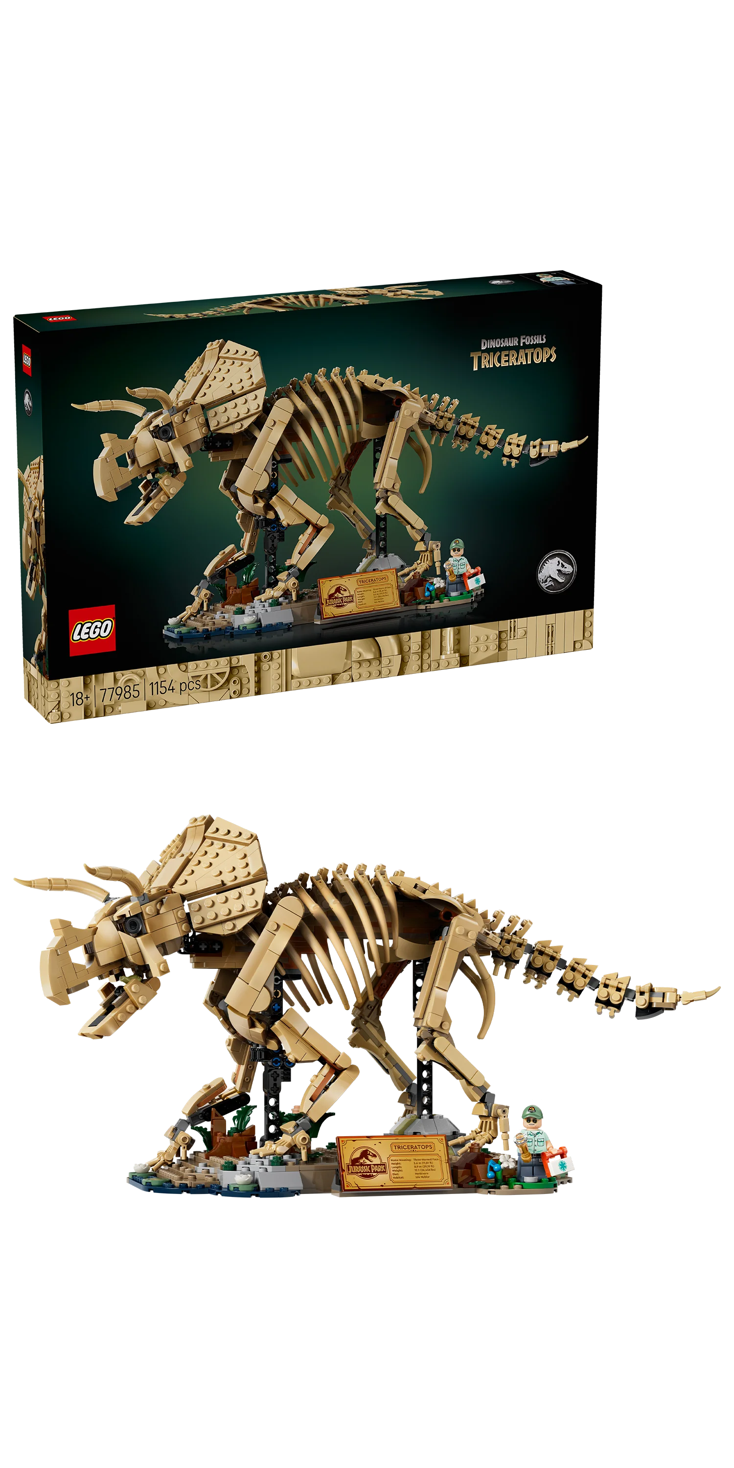 LEGO 77985 Jurassic World Dinosaur Fossils: Triceratops - Image 5