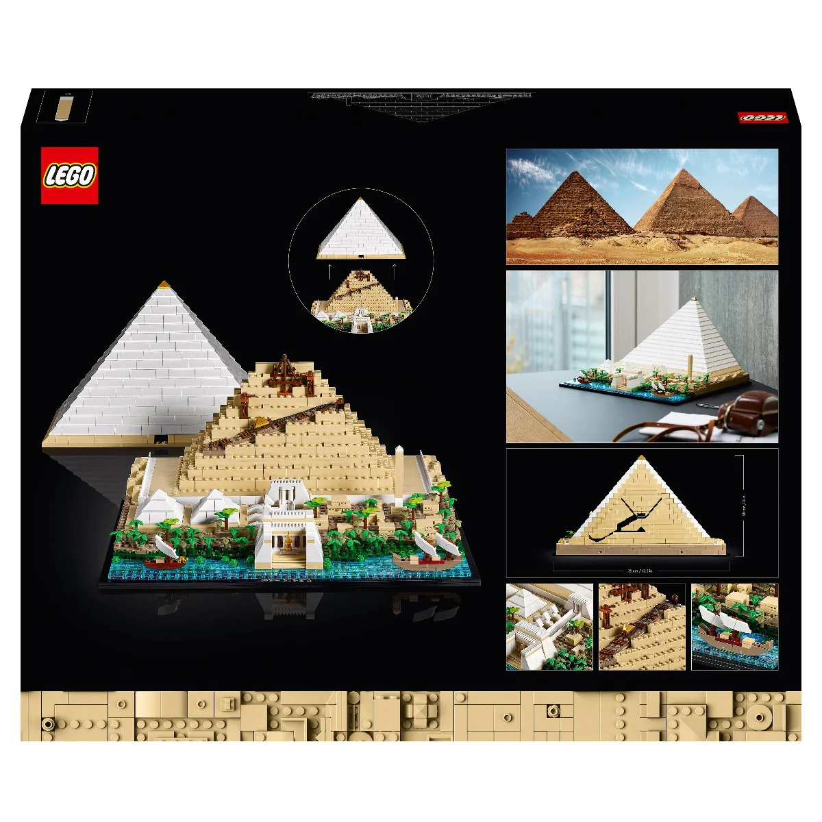 LEGO 21058 Architecture Great Pyramid of Giza Home Décor - Image 8